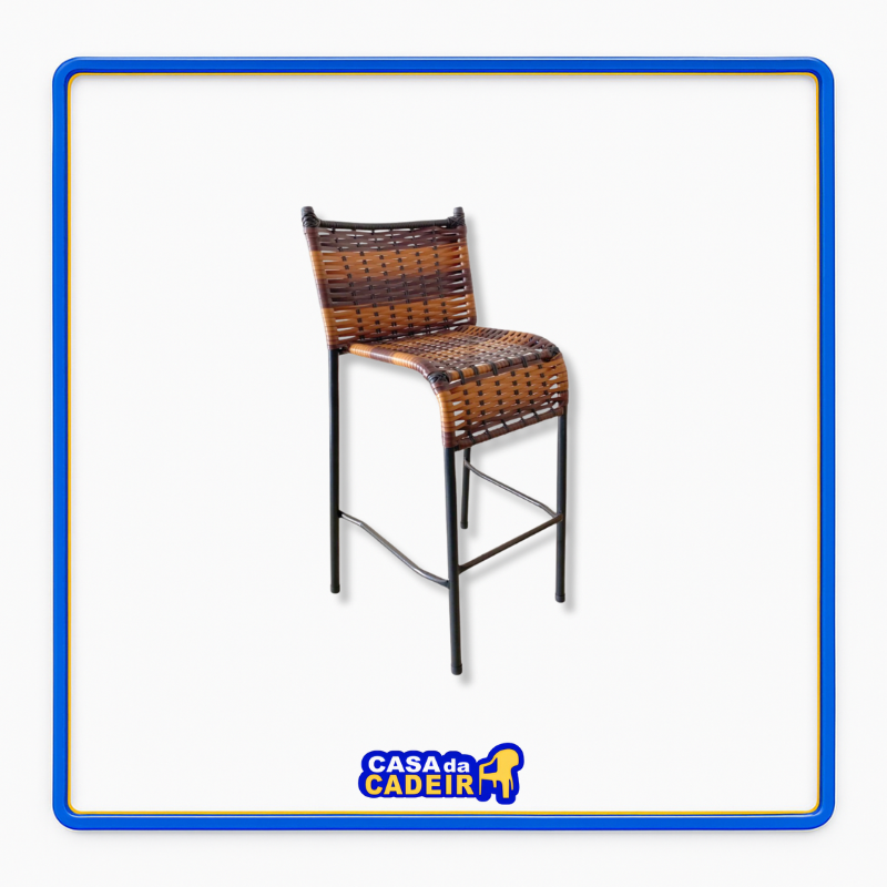 Banqueta Itália Fibra Sintética - Casa da Cadeira