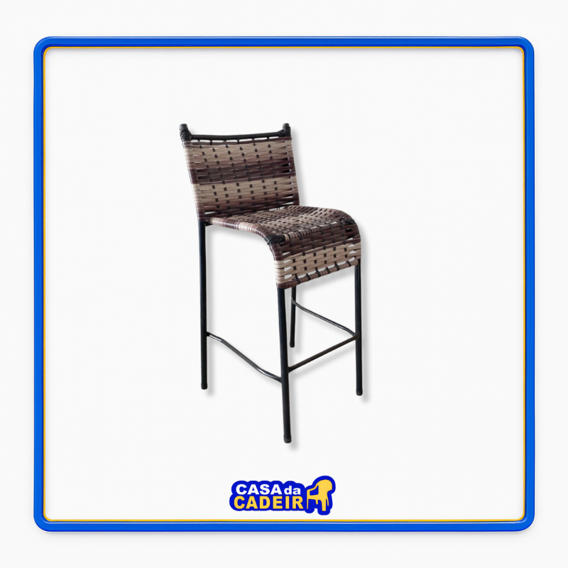 Banqueta Itália Fibra Sintética - Casa da Cadeira